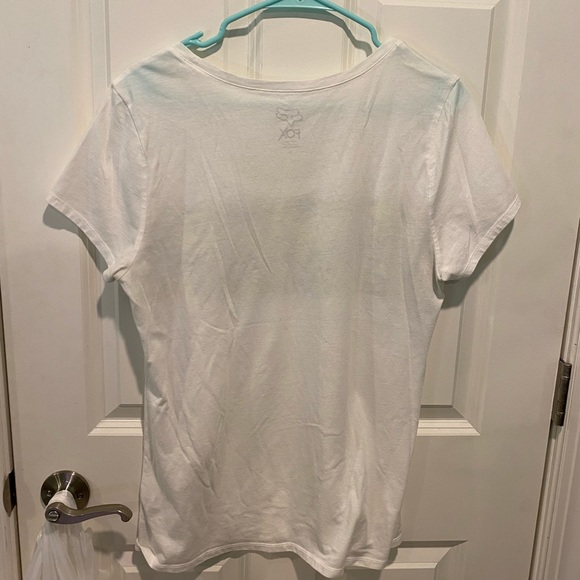 White & Neon Fox Tee - Picture 3 of 4